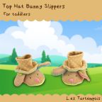 Top Hat Bunny Slippers - Les Tartempois